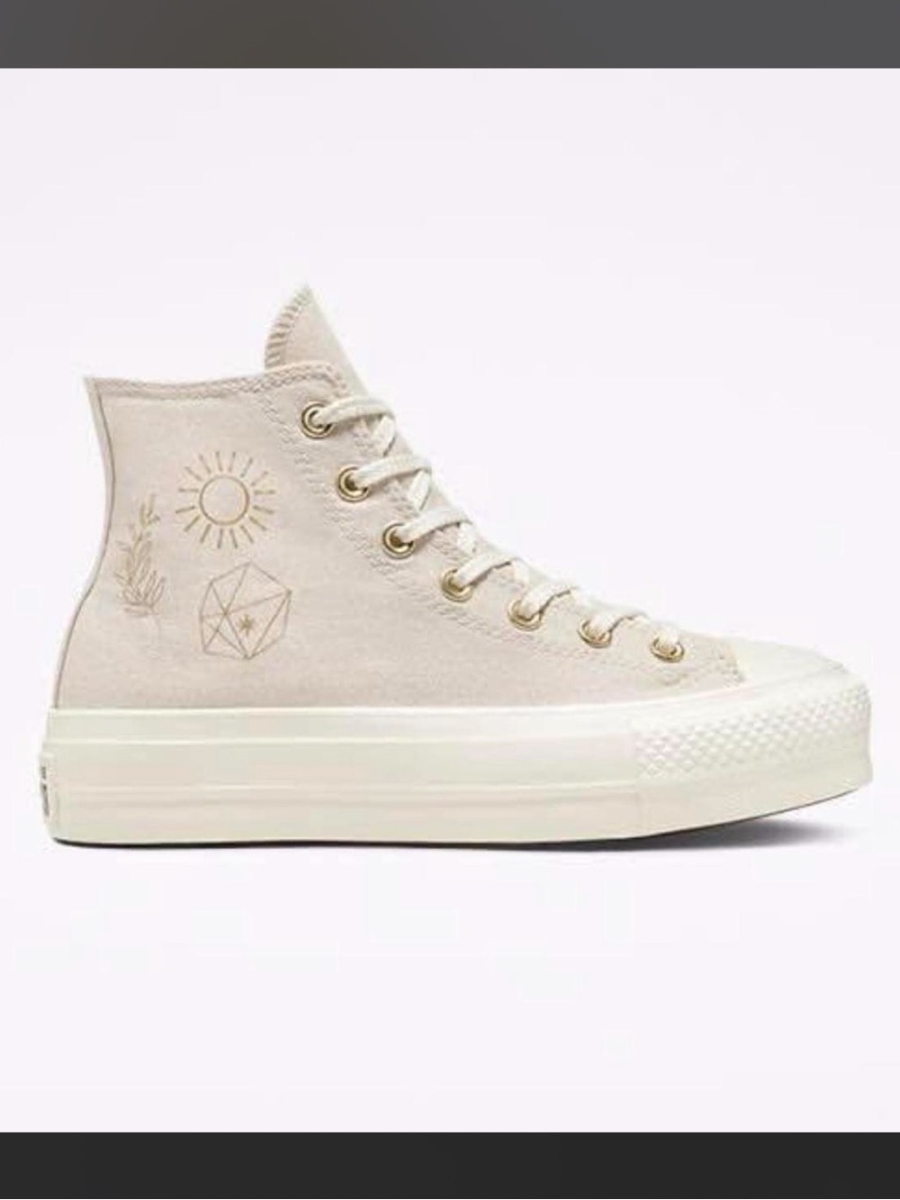 Chuck Taylor All Star Lift Platform Golden Elements NEW - Picture 2 of 4